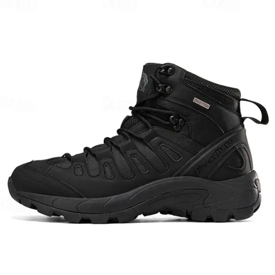 Clearance OUKU Men's Tactical Hiking Boots - Lightweight Desert Combat Boots with Breathable Mesh and Anti-Slip Sole for Outdoor Adventures