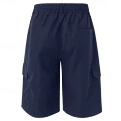 Clearance OUKU Men's Tactical Shorts Cargo Shorts Shorts Drawstring Elastic Waist Multi Pocket Plain Wearable Short Outdoor Daily Camping & Hiking Fashion Classic Black Navy Blue