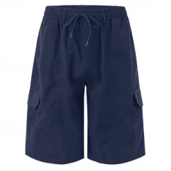 Clearance OUKU Men's Tactical Shorts Cargo Shorts Shorts Drawstring Elastic Waist Multi Pocket Plain Wearable Short Outdoor Daily Camping & Hiking Fashion Classic Black Navy Blue