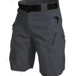 New OUKU Men's Tactical Shorts Cargo Shorts Shorts Summer Shorts Hiking Shorts Multi Pocket Zipper Pockets Plain Comfort Wearable Knee Length Outdoor Sport Daily Fashion Casual Black Brown
