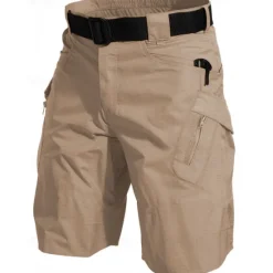 New OUKU Men's Tactical Shorts Cargo Shorts Shorts Summer Shorts Hiking Shorts Multi Pocket Zipper Pockets Plain Comfort Wearable Knee Length Outdoor Sport Daily Fashion Casual Black Brown