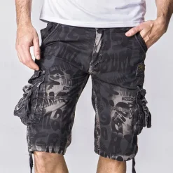 Sale OUKU Men's Tactical Shorts Cargo Shorts Camo Shorts Shorts Buttons Multi Pocket Camo Camouflage Wearable Knee Length Outdoor Daily Camping & Hiking Fashion Classic Camouflage Blue Camouflage Gray