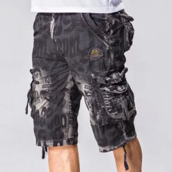 Sale OUKU Men's Tactical Shorts Cargo Shorts Camo Shorts Shorts Buttons Multi Pocket Camo Camouflage Wearable Knee Length Outdoor Daily Camping & Hiking Fashion Classic Camouflage Blue Camouflage Gray