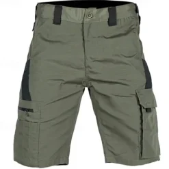 Outlet OUKU Men's Tactical Shorts Cargo Shorts Shorts Buttons Multi Pocket Color Block Comfort Wearable Short Casual Daily Holiday Fashion Classic Black Green
