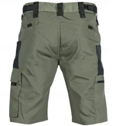 Outlet OUKU Men's Tactical Shorts Cargo Shorts Shorts Buttons Multi Pocket Color Block Comfort Wearable Short Casual Daily Holiday Fashion Classic Black Green