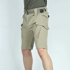 Online OUKU Men's Tactical Shorts Cargo Shorts Shorts Hiking Shorts Buttons Elastic Waist Multi Pocket Plain Wearable Knee Length Outdoor Daily Camping & Hiking Fashion Classic Black Green