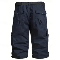 Outlet OUKU Men's Tactical Shorts Cargo Shorts Shorts Hiking Shorts Buttons Multi Pocket Plain Wearable Short Outdoor Daily Going out Fashion Classic Black Army Green
