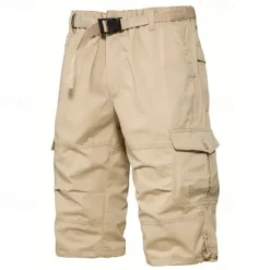 Outlet OUKU Men's Tactical Shorts Cargo Shorts Shorts Hiking Shorts Buttons Multi Pocket Plain Wearable Short Outdoor Daily Going out Fashion Classic Black Army Green