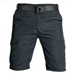 Best OUKU Men's Tactical Shorts Cargo Shorts Shorts Hiking Shorts Buttons Multi Pocket Plain Wearable Short Outdoor Daily Going out Fashion Classic Black Army Green