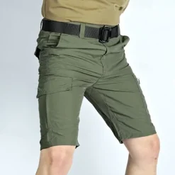 Best OUKU Men's Tactical Shorts Cargo Shorts Shorts Hiking Shorts Buttons Multi Pocket Plain Wearable Short Outdoor Daily Going out Fashion Classic Black Army Green