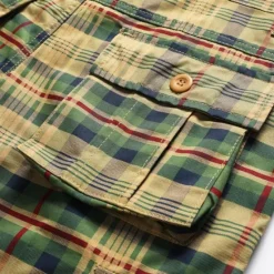 Outlet OUKU Men's Tactical Shorts Cargo Shorts Shorts Pocket Plaid Comfort Breathable Outdoor Daily Going out Fashion Casual Green Khaki