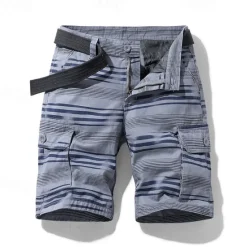 Discount OUKU Men's Tactical Shorts Cargo Shorts Shorts Buttons Multi Pocket Stripe Wearable Short Outdoor Daily Camping & Hiking Fashion Classic Black Army Green