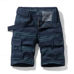 Discount OUKU Men's Tactical Shorts Cargo Shorts Shorts Buttons Multi Pocket Stripe Wearable Short Outdoor Daily Camping & Hiking Fashion Classic Black Army Green