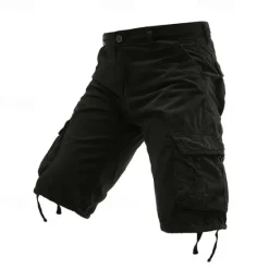 Outlet OUKU Men's Tactical Shorts Cargo Shorts Shorts Buttons Multi Pocket Plain Wearable Knee Length Outdoor Daily Camping & Hiking Fashion Classic Black Army Green