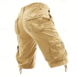 Outlet OUKU Men's Tactical Shorts Cargo Shorts Shorts Buttons Multi Pocket Plain Wearable Knee Length Outdoor Daily Camping & Hiking Fashion Classic Black Army Green
