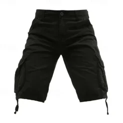 Outlet OUKU Men's Tactical Shorts Cargo Shorts Shorts Buttons Multi Pocket Plain Wearable Knee Length Outdoor Daily Camping & Hiking Fashion Classic Black Army Green