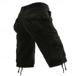 Outlet OUKU Men's Tactical Shorts Cargo Shorts Shorts Buttons Multi Pocket Plain Wearable Knee Length Outdoor Daily Camping & Hiking Fashion Classic Black Army Green