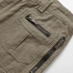 New OUKU Men's Tactical Shorts Cargo Shorts Capri Pants Zipper Pocket Multi Pocket Plain Comfort Wearable Calf-Length Casual Daily Holiday Sports Fashion Black Light Green