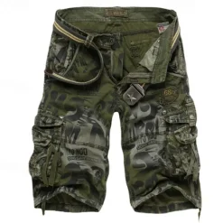 New OUKU Men's Tactical Shorts Cargo Shorts Camo Shorts Shorts Buttons Multi Pocket Camo Camouflage Wearable Knee Length Outdoor Daily Camping & Hiking Fashion Classic Camouflage Blue Camouflage Gray
