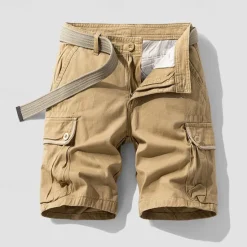 Outlet OUKU Men's Tactical Shorts Cargo Shorts Shorts Buttons Multi Pocket Plain Wearable Short Outdoor Daily Going out Fashion Classic Black Army Green