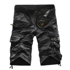 Outlet OUKU Men's Tactical Shorts Cargo Shorts Camo Shorts Summer Shorts Solid Color Camo / Camouflage Ripstop Breathable Shorts Military Black Army Green