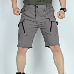 New OUKU Men's Tactical Shorts Cargo Shorts Zipper Pocket Plain Waterproof Breathable Outdoor Daily Going out Fashion Casual Black Green
