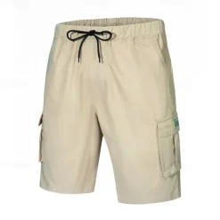 Hot OUKU Men's Tactical Shorts Cargo Shorts Shorts Drawstring Elastic Waist Multi Pocket Plain Wearable Short Outdoor Daily Going out Fashion Classic Black Army Green