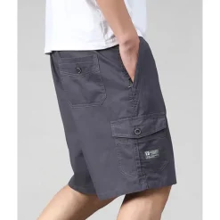 Sale OUKU Men's Tactical Shorts Cargo Shorts Shorts Drawstring Elastic Waist Multi Pocket Plain Wearable Knee Length Outdoor Daily Camping & Hiking Fashion Classic Army Green Navy Blue