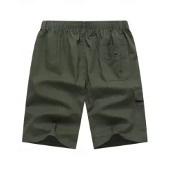 Sale OUKU Men's Tactical Shorts Cargo Shorts Shorts Drawstring Elastic Waist Multi Pocket Plain Wearable Knee Length Outdoor Daily Camping & Hiking Fashion Classic Army Green Navy Blue