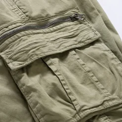 Hot OUKU Men's Tactical Shorts Cargo Shorts Shorts Buttons Elastic Waist Multi Pocket Plain Wearable Short Outdoor Daily Camping & Hiking Fashion Classic Black Army Green
