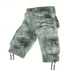 New OUKU Men's Tactical Shorts Cargo Shorts Camo Shorts Shorts Buttons Multi Pocket Camo Camouflage Wearable Short Outdoor Daily Camping & Hiking Fashion Classic Black Yellow