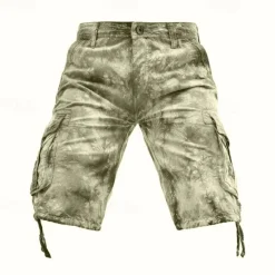 New OUKU Men's Tactical Shorts Cargo Shorts Camo Shorts Shorts Buttons Multi Pocket Camo Camouflage Wearable Short Outdoor Daily Camping & Hiking Fashion Classic Black Yellow