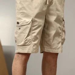OUKU Men's Tactical Shorts Cargo Shorts Shorts Hiking Shorts Buttons Elastic Waist Multi Pocket Plain Wearable Short Outdoor Daily Camping & Hiking Fashion Classic Black Yellow
