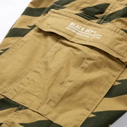 Clearance OUKU Men's Tactical Shorts Cargo Shorts Shorts Buttons Multi Pocket Stripe Wearable Knee Length Outdoor Daily Camping & Hiking Fashion Classic Black Army Green