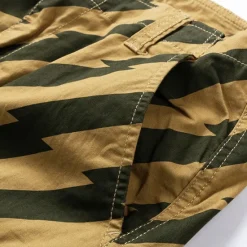 Clearance OUKU Men's Tactical Shorts Cargo Shorts Shorts Buttons Multi Pocket Stripe Wearable Knee Length Outdoor Daily Camping & Hiking Fashion Classic Black Army Green
