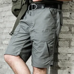 New OUKU Men's Tactical Shorts Cargo Shorts Shorts Hiking Shorts Buttons Multi Pocket Plain Wearable Short Outdoor Daily Camping & Hiking Fashion Classic Black Green