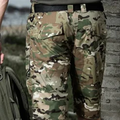 New OUKU Men's Tactical Shorts Cargo Shorts Shorts Hiking Shorts Buttons Multi Pocket Plain Wearable Short Outdoor Daily Camping & Hiking Fashion Classic Black Green