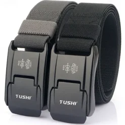 OUKU Men's Tactical Tactical Belt Nylon Web Belt Nylon Belt ArmyGreen Black Nylon