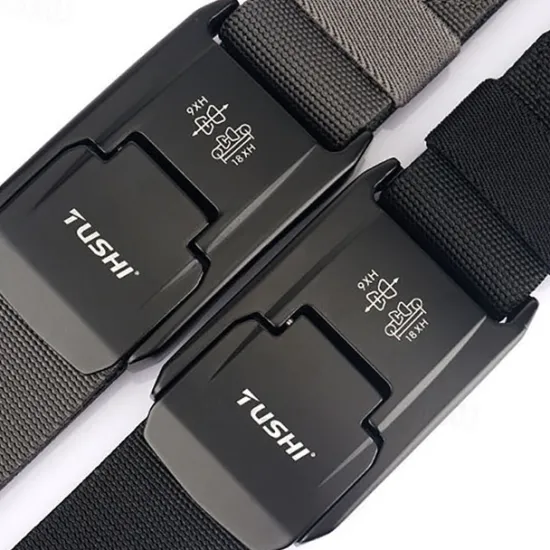 OUKU Men's Tactical Tactical Belt Nylon Web Belt Nylon Belt ArmyGreen Black Nylon