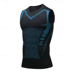 OUKU Men's Tank Top Fitness Tank Tank Undershirt Crew Neck Sleeveless Sport Casual Daily Gym Breathable Soft Color Block Black White Activewear Fashion Basic