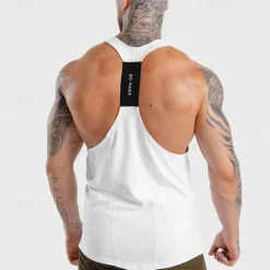 OUKU Men's Tank Top Fitness Tank Tank Undershirt U Neck Sleeveless Sport Casual Daily Gym Breathable Soft Plain Black White Activewear Fashion Basic