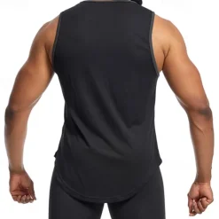 Discount OUKU Men's Tank Top Fitness Tank Tank Undershirt Crew Neck Sleeveless Sport Casual Daily Gym Breathable Soft Plain Black Yellow Activewear Fashion Basic