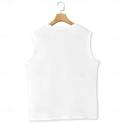 Best OUKU Men's Tank Top Henley Shirt Vest Top Undershirt Sleeveless Henley Summer Plain Fashion Designer Basic Vacation Street Going out Black White Green Top Tee for Men