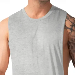 Clearance OUKU Men's Tank Top Vest Top Sleeveless Shirt Gym Muscle Tee Sleeveless Crew Neck Summer Plain Fashion Designer Muscle Outdoor Going out Gym Black White Dark Red Top Tee for Men