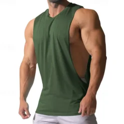 Clearance OUKU Men's Tank Top Vest Top Sleeveless Shirt Gym Muscle Tee Sleeveless Crew Neck Summer Plain Fashion Designer Muscle Outdoor Going out Gym Black White Dark Red Top Tee for Men