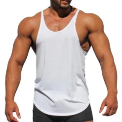 Clearance OUKU Men's Tank Top Vest Top Sleeveless Shirt Sleeveless Crewneck Summer Plain Fashion Streetwear Workout Sports & Outdoor Athleisure Gym Black White Yellow Top Tee for Men