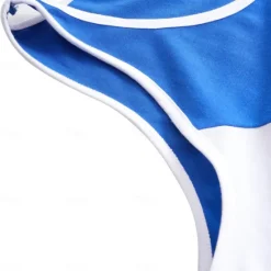 OUKU Men's Tank Top Vest Top Sleeveless Shirt Gym Muscle Tee Sleeveless Crew Neck Summer Color Block Fashion Designer Muscle Patchwork Outdoor Going out Gym White Blue Orange Top Tee for Men