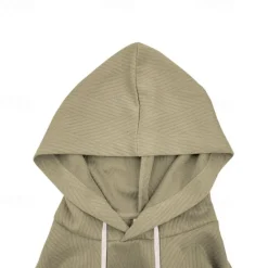 Online OUKU Men's Tank Top Vest Top Undershirt Sleeveless Shirt Sleeveless Hooded Summer Plain Fashion Designer Basic Jacquard Front Pocket Vacation Street Going out Black White Khaki Top Tee for Men