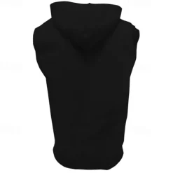 Online OUKU Men's Tank Top Vest Top Undershirt Sleeveless Shirt Sleeveless Hooded Summer Plain Fashion Designer Basic Jacquard Front Pocket Vacation Street Going out Black White Khaki Top Tee for Men
