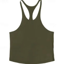 Online OUKU Men's Tank Top Vest Top Undershirt Sleeveless Shirt Sleeveless Crew Neck Spring & Summer Plain Fashion Designer Basic Vacation Street Going out Black White Yellow Top Tee for Men